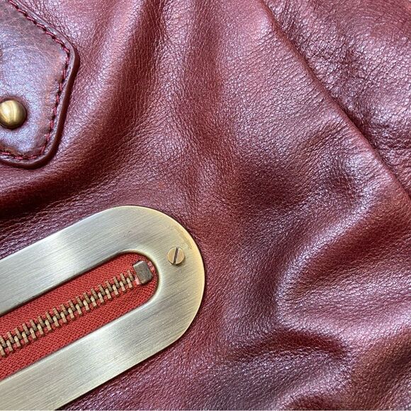 RARE Charles David Brand Genuine Ombré Leather Tote Bag Large - Picture 10 of 16